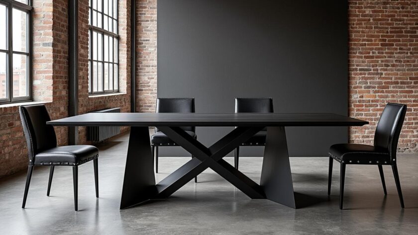 découvrez notre sélection de mobilier en métal noir, où la modernité s’allie parfaitement à l’esprit industriel pour un intérieur élégant et contemporain.