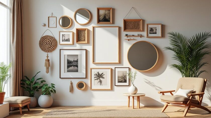 découvrez des idées originales de décoration murale pour sublimer vos murs avec des cadres, miroirs et objets uniques, et apportez une touche d'élégance à votre intérieur.