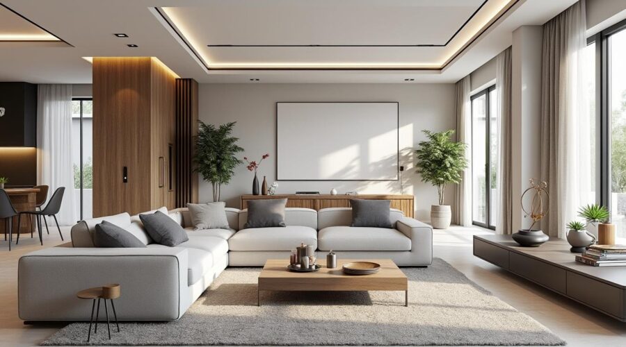 apportez une touche de nature à votre intérieur en décorant vos murs avec des motifs de feuilles et végétaux, pour un style tendance et apaisant.