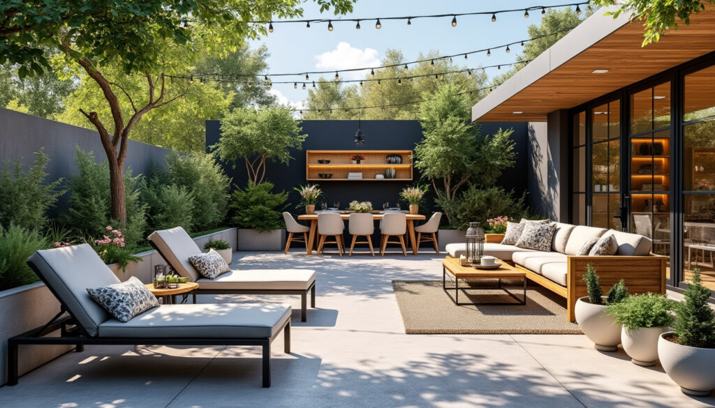 découvrez des idées inspirantes pour aménager votre espace extérieur avec un design de mobilier de jardin et de patio alliant confort et esthétique.