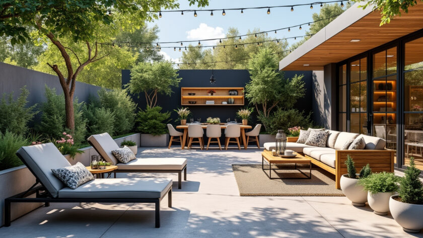 découvrez des idées inspirantes pour aménager votre espace extérieur avec un design de mobilier de jardin et de patio alliant confort et esthétique.