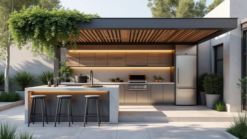 découvrez les tendances 2025 pour aménager une cuisine extérieure design et créer un espace barbecue moderne, fonctionnel et convivial, idéal pour vos repas en plein air.