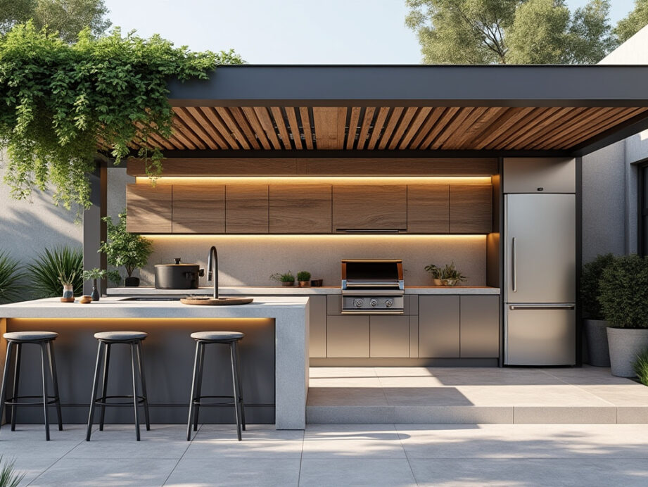 découvrez les tendances 2025 pour aménager une cuisine extérieure design et créer un espace barbecue moderne, fonctionnel et convivial, idéal pour vos repas en plein air.