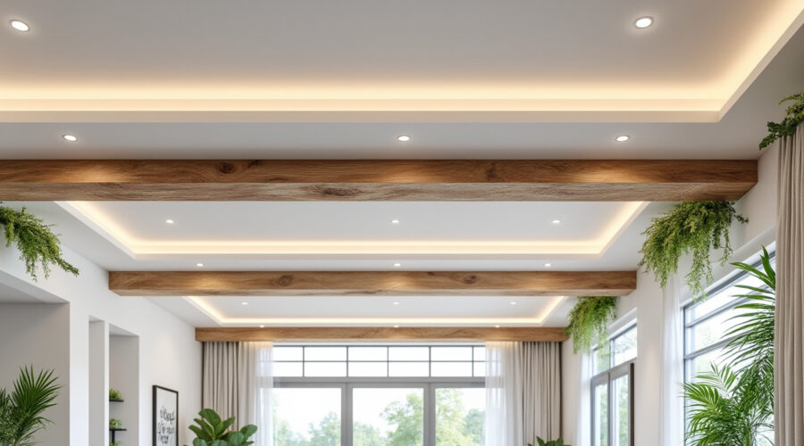 découvrez nos astuces pour décorer harmonieusement un plafond en plâtre ou avec poutres apparentes, et créez une ambiance élégante sans fausse note.